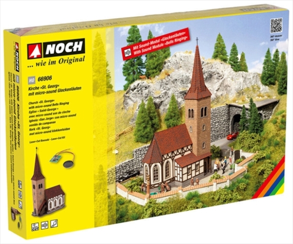 Noch 66906  L-C Kirche St. Georg mit micro-sound Glockenläuten