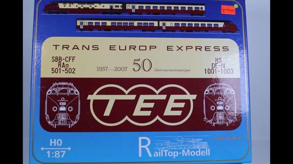 RailTop-Modell 11101 RAm501TEE- Edelweiss 4tlg digital