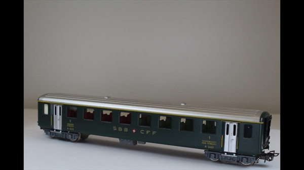 Hag 400-1 Personenwagen1Klasse mit erhabener Schrift SBB