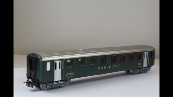 Hag 400-1 Personenwagen1Klasse mit erhabener Schrift SBB