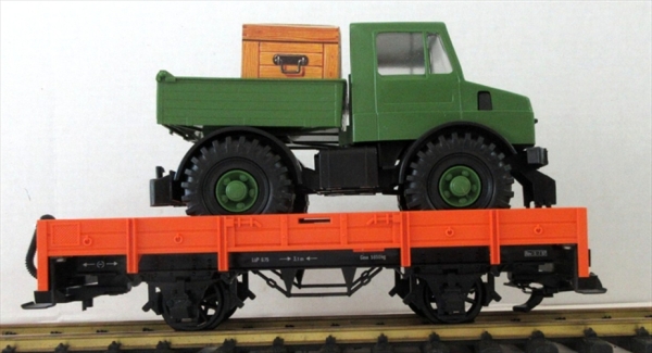 LGB 4010-1 Rungenwagen mit Haflinger von Benz
