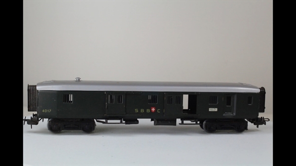 Märklin 4017-2 Postwagen Blech analog