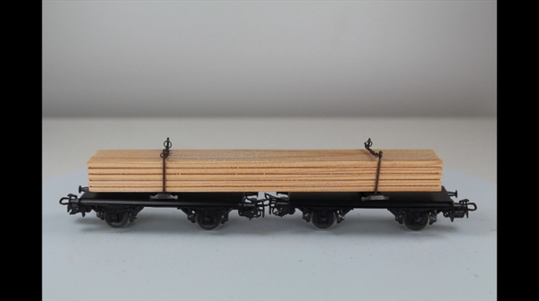 Märklin 4512 Langholzwagen mit Ladung AC