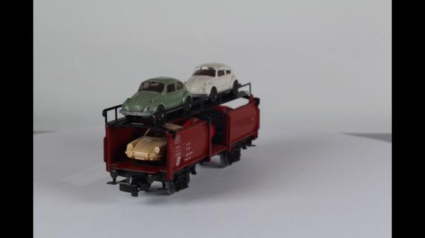 Märklin 4613 Autotransportwagen Guss mit Auto AC