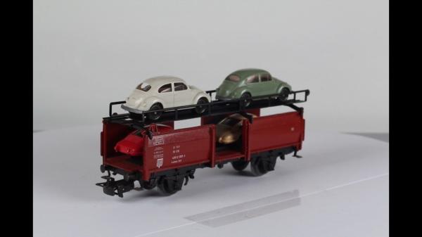 Märklin 4613 Autotransportwagen Guss mit Auto AC