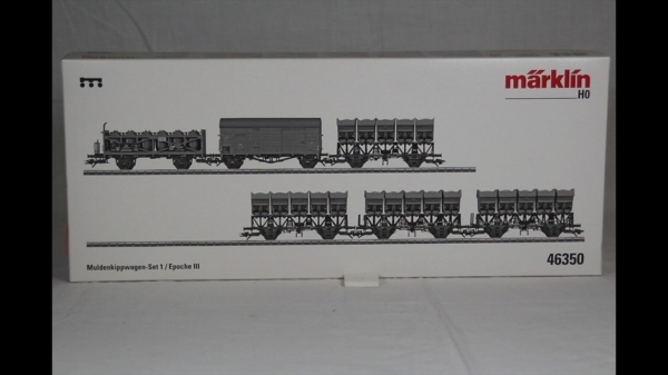 Märklin 46350 Muldenkipp-Wagen Set