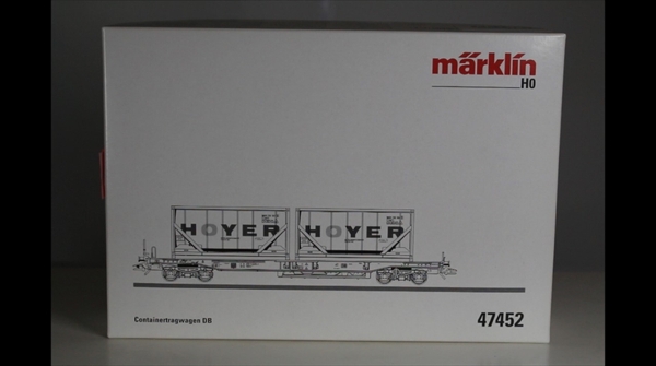 Märklin 47452 Containerwagen mit zwei Container 