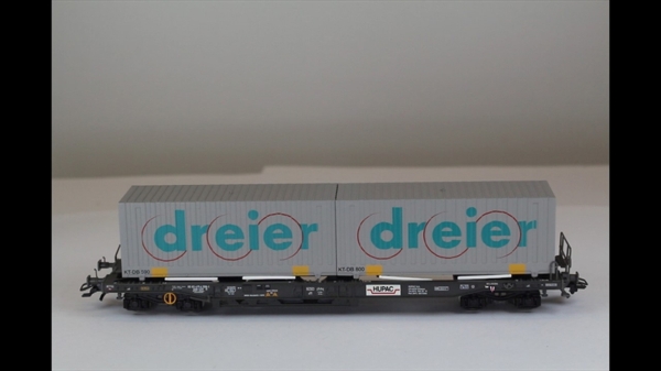 Roco 66629-1 Hupac mit Container H0