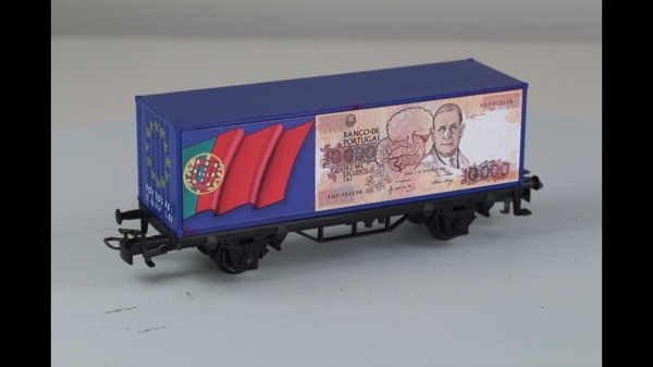 Märklin 84576 Beh.tragw. EUROPA 1993 "Portugal"