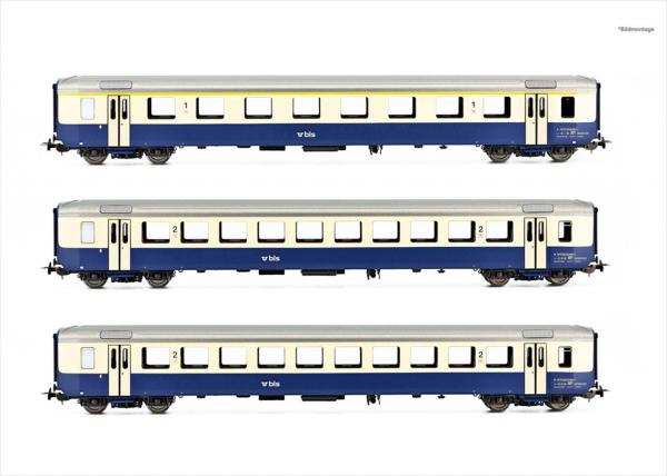 Piko 96793  BLS 3 EWI 1xA, 2xB, AS-Türen, Omegalogo,DC,Ep.V-VI