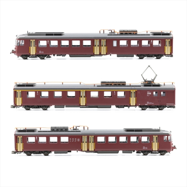 Piko 97258 Mirage mit grauem Dach 3tlg.-Set rot DCS