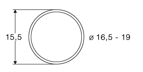 Roco 40072 Haftrings.10Stk.16,5 bis 19mm 