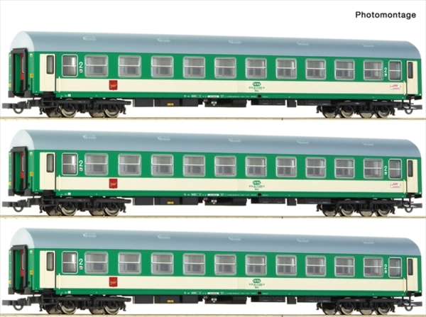 Roco 6200229 3-tlg. Set: Reisezugwagen „Telimena“