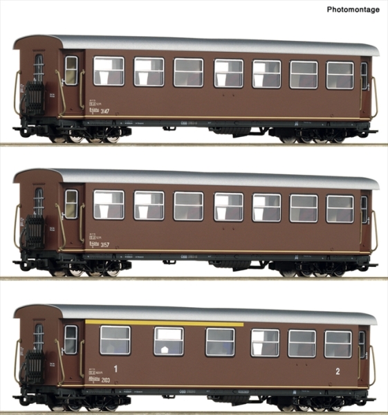 Roco 6240007 3-tlg. Set: Personenwagen