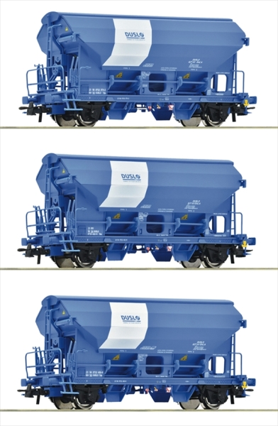 Roco 6600134 3er Set Schwenkdachwag. Tds Du