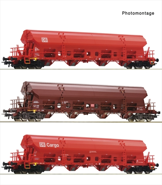 Roco 6600153 3er Set Schwenkdachwagen DB-AG