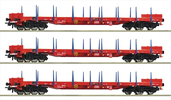 Roco 6600219 3-tlg. Set: Rungenwagen