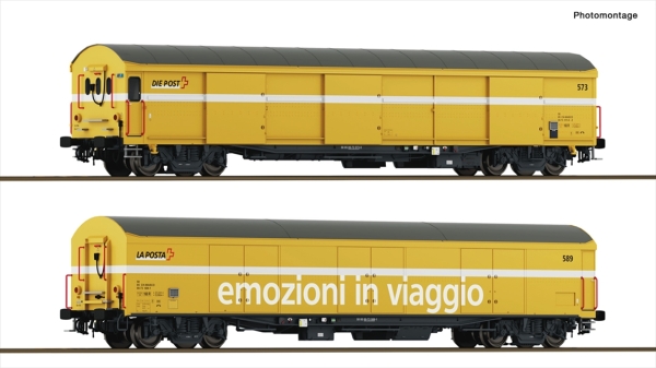 Roco 6600243 2-tlg. Set: Paket-Postwagen