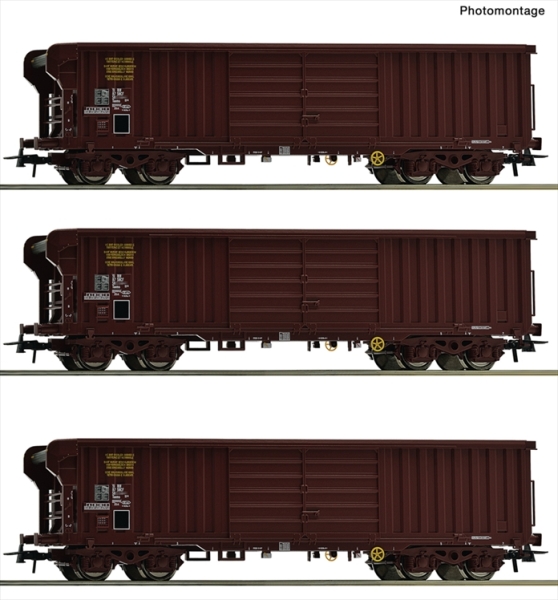 Roco 6600285 3-tlg. Set: Rolldachwagen