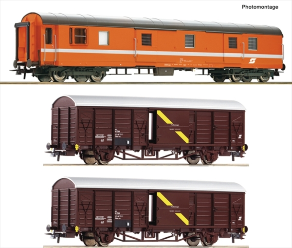 Roco 6600294 3-tlg. Set: Postwagen "Postschnellzug"