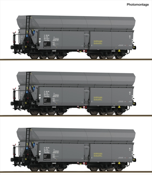 Roco 6600325 3-tlg. Set: Selbstentladewagen