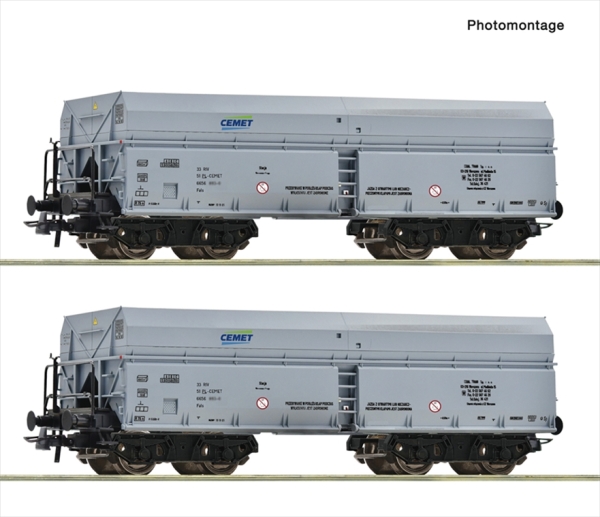 Roco 6600328 2-tlg. Set: Selbstentladewagen