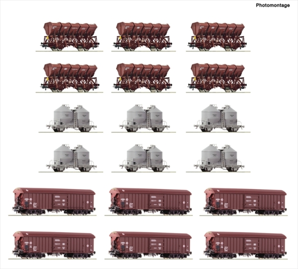 Roco 6600330 Display: Rangierbahnhof/Schüttgut 18-tlg. Display