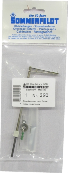 Sommerfeldt 320 H0  SBB Streckenmast mod.Bauart Bausatz