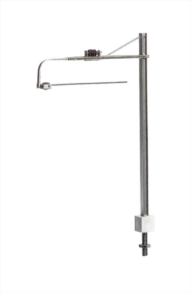Sommerfeldt 381 H0m  Streckenmast mit Zugausleger Neusilber