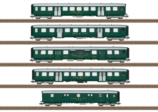 Trix 23134 Leichtstahlwagen-Set SBB