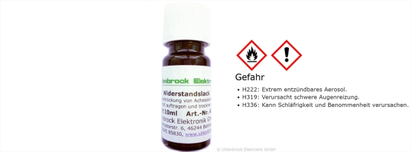 Uhlenbrock 40410 -wiederstandslack 10ml