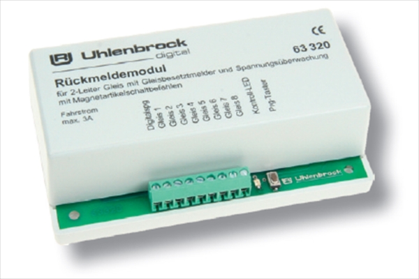 Uhlenbrock 63320 Loco Net Rückmeldemodul 2-Leiter-Gleis

