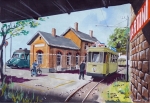Loisl Nr. 53166 Tram bei Bahnof wartend