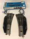 Märklin 2263-1 EL-Weichenpaar  K-Gleis L+R